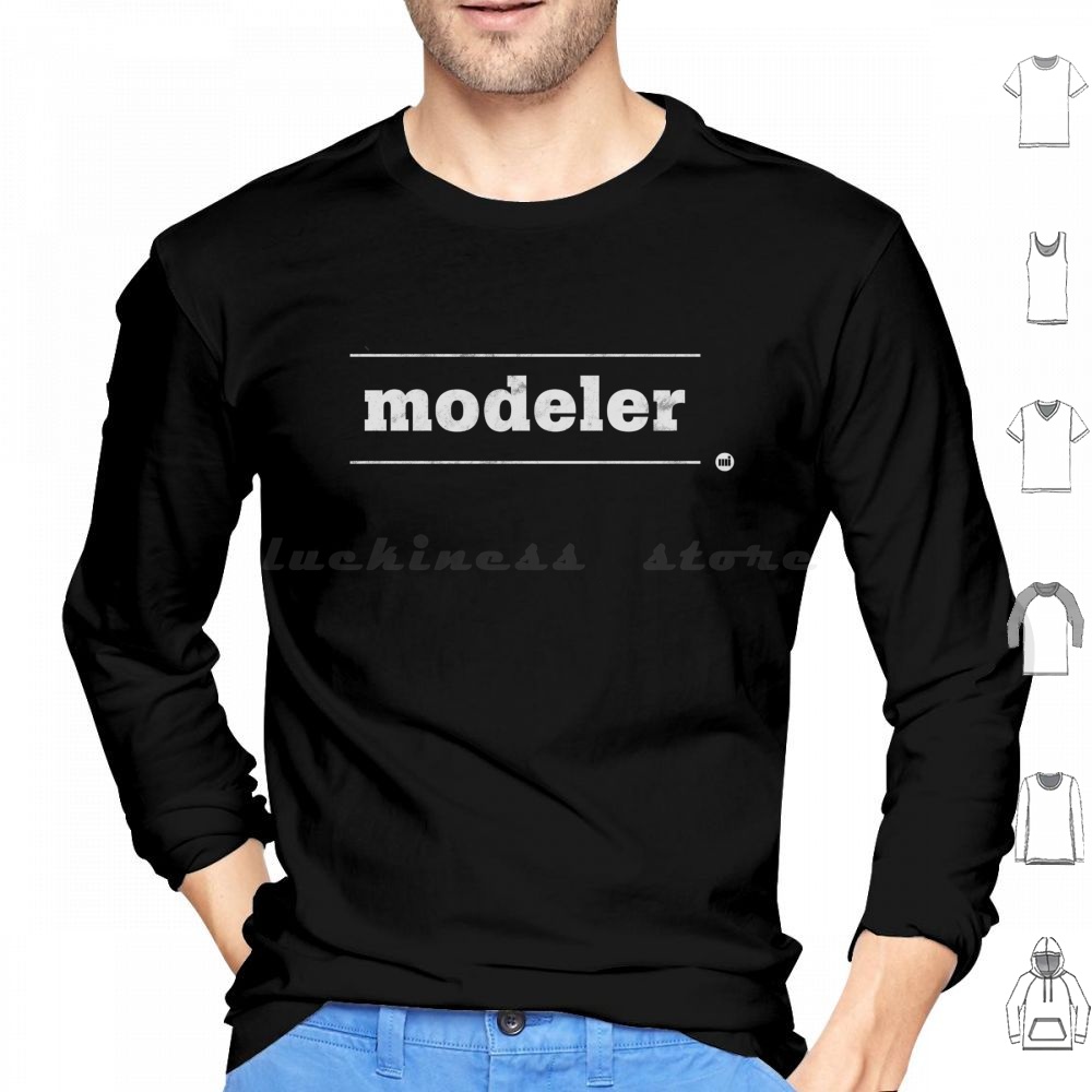 3D Printing Zbrush - Modeler Hoodies met lange mouwen 3D-model