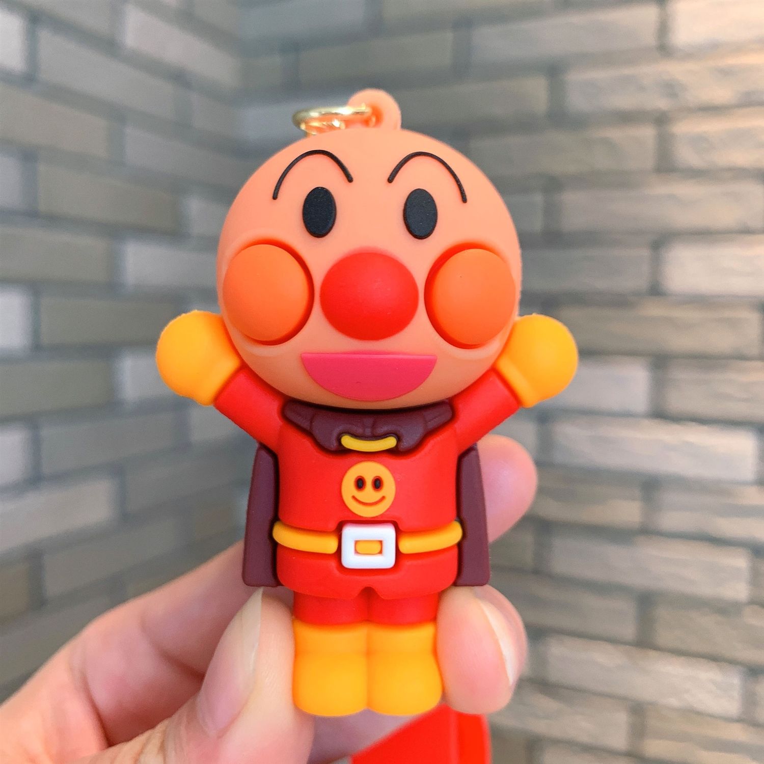 3D Printing Car - Nieuwe Cartoon Anpanman Sleutelhanger 3D Siliconen