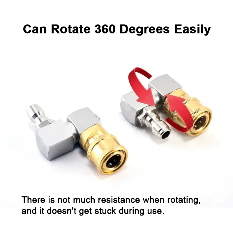 Nozzle Cleaning Kit - 360 ° Draaibare hogedrukreinigeradapter - 1/4