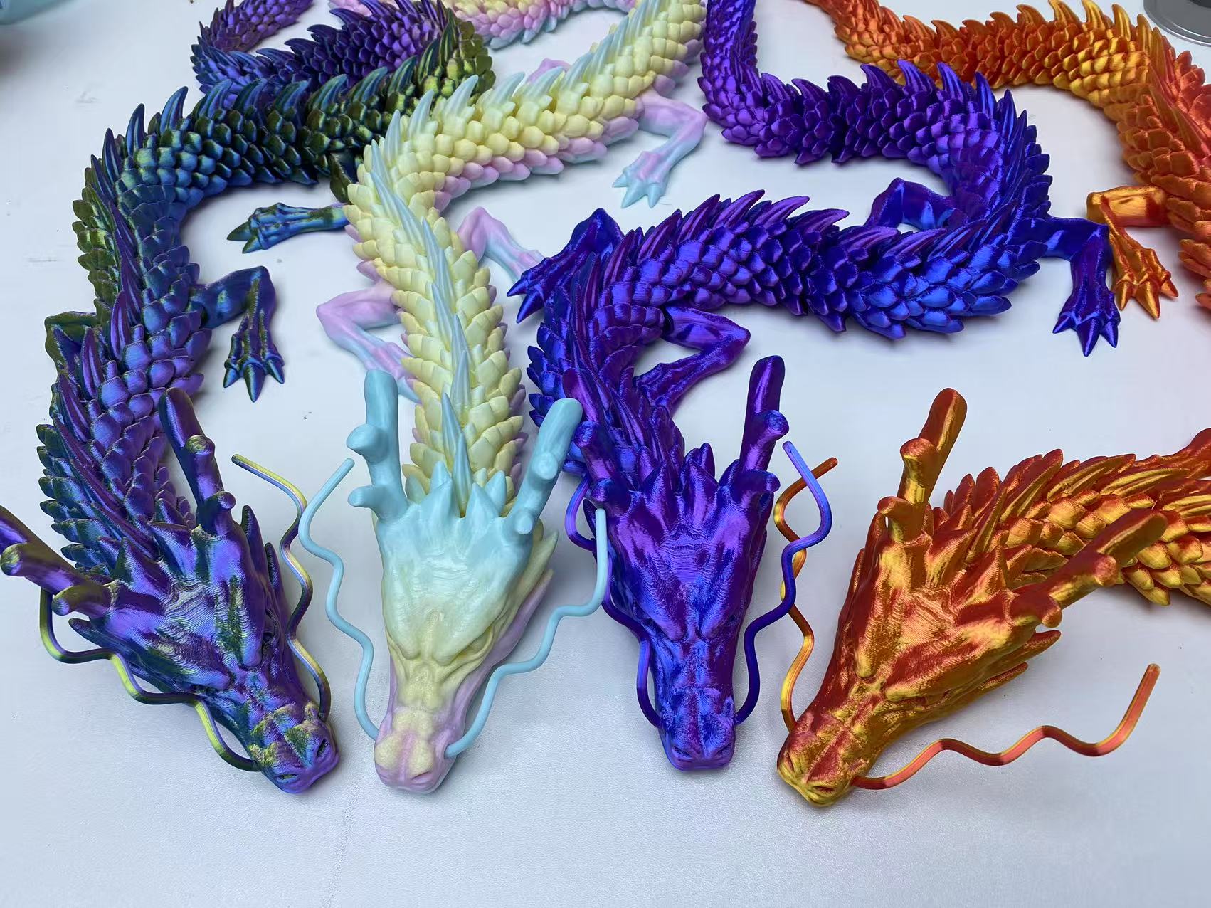 3D Printing Gif - 60 cm 3D-printen drakenspeelgoed Chinese draak