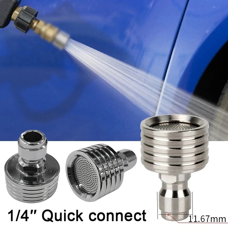 Nozzle Cleaning Kit - Roestvrijstalen ventilatorblad hogedrukreinigermondstuk met 1/4 