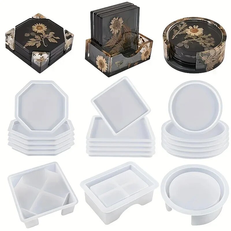 3D Printing Epoxy Resin - Coaster hars mallen set inclusief 1pc