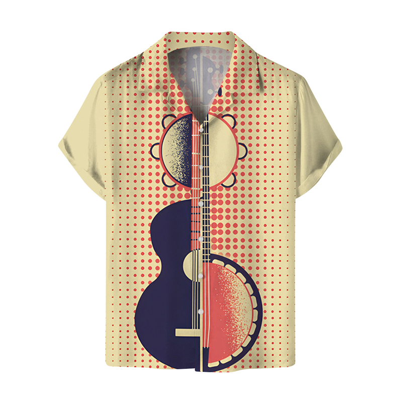 Shirts Voor Mannen Muziek Gita - 3D Printing Guitar recensie en prijs