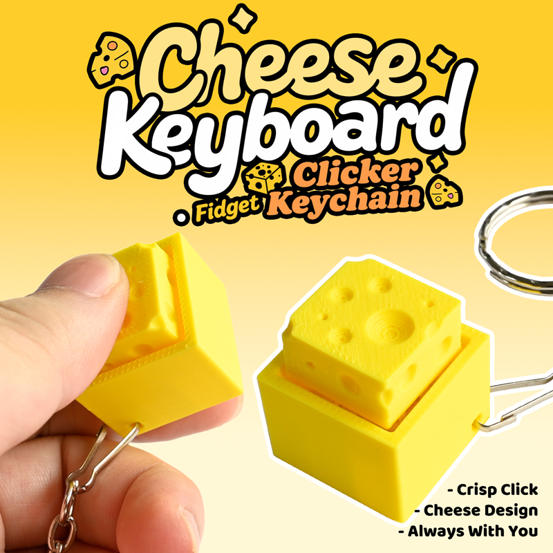 3D Geprinte Cheesy Key Fidget  - 3D Printing Model Free recensie en prijs