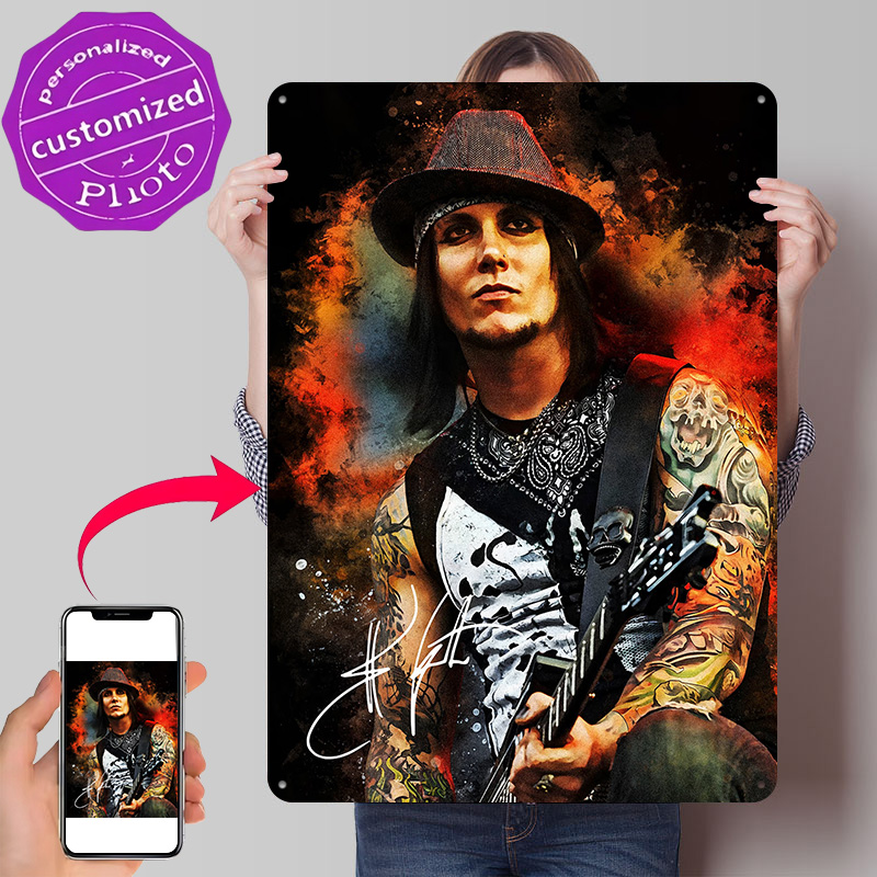 Synyster Gates Portret met Git - 3D Printing Guitar recensie en prijs