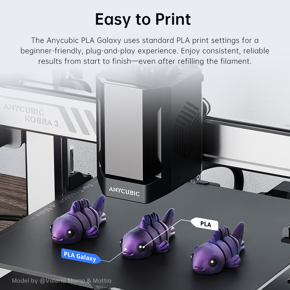 ANYCUBIC PLA Galaxy Filament S - 3D Printing Fdm recensie en prijs