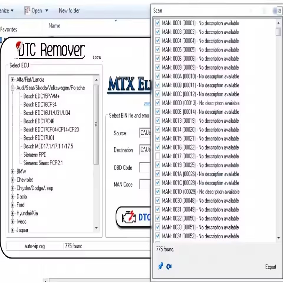 MTX DTC Remover 1.8.5.0 ECU-fo - 3D Printing Software recensie en prijs