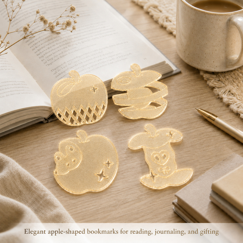 4 stks/set schattige Apple-bla - 3D Printing Journal recensie en prijs