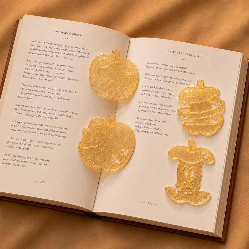 4 stks/set schattige Apple-bla - 3D Printing Journal recensie en prijs