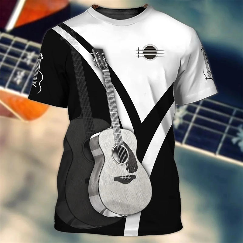 Mode 3d Gitaar Print T-Shirt V - 3D Printing Guitar recensie en prijs
