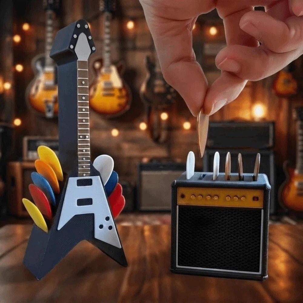 Retro Gitaarplectrumhouder 3D- - 3D Printing Guitar recensie en prijs