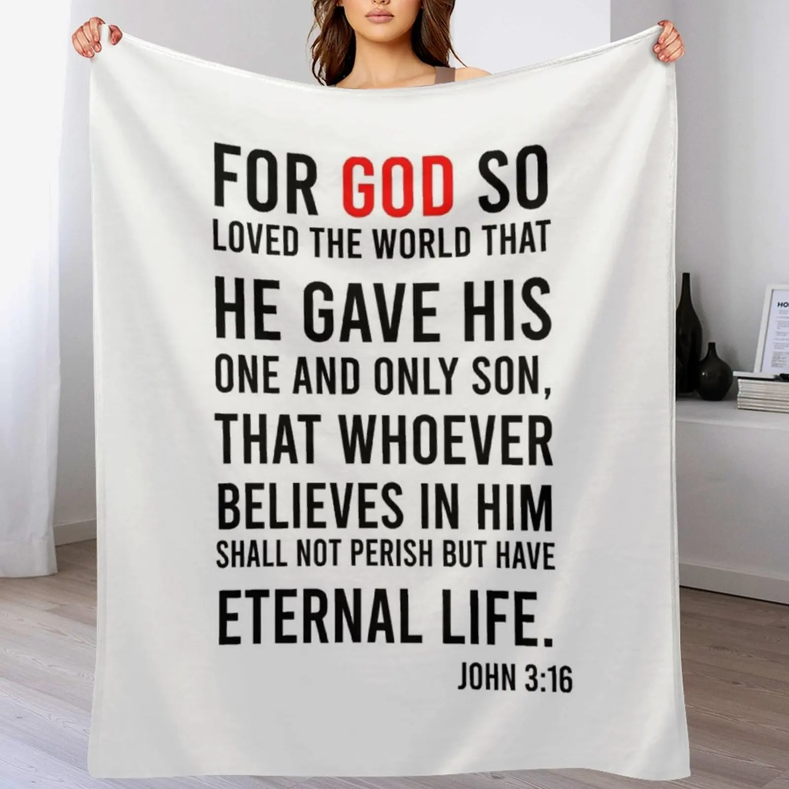 Johannes 3:16 Bijbelvers Deken - 3D Printing Verse recensie en prijs
