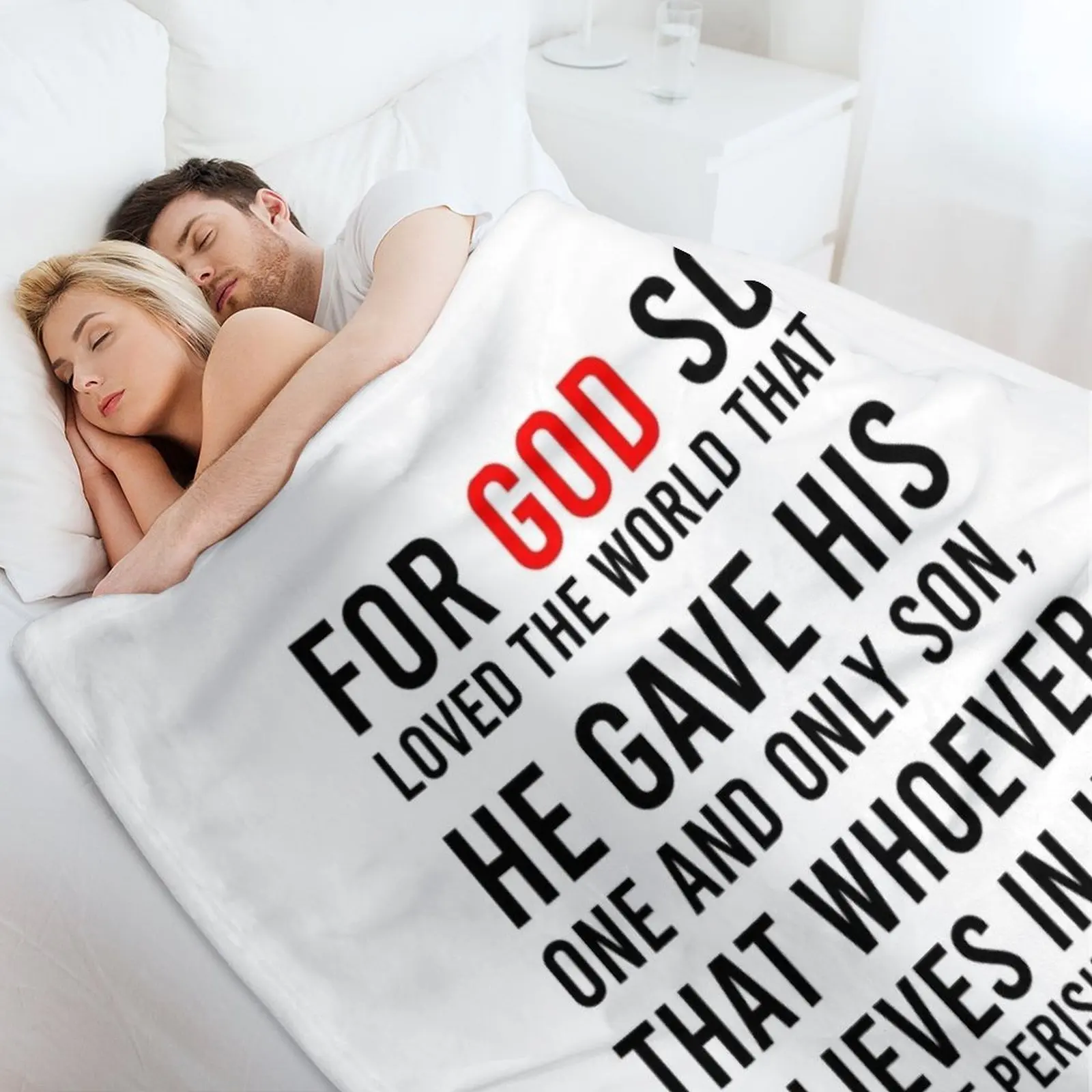 Johannes 3:16 Bijbelvers Deken - 3D Printing Verse recensie en prijs
