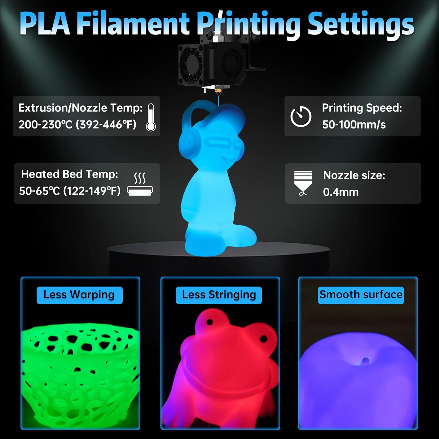 Glow in The Dark PLA 3D-printe - 3D Printing Fdm recensie en prijs