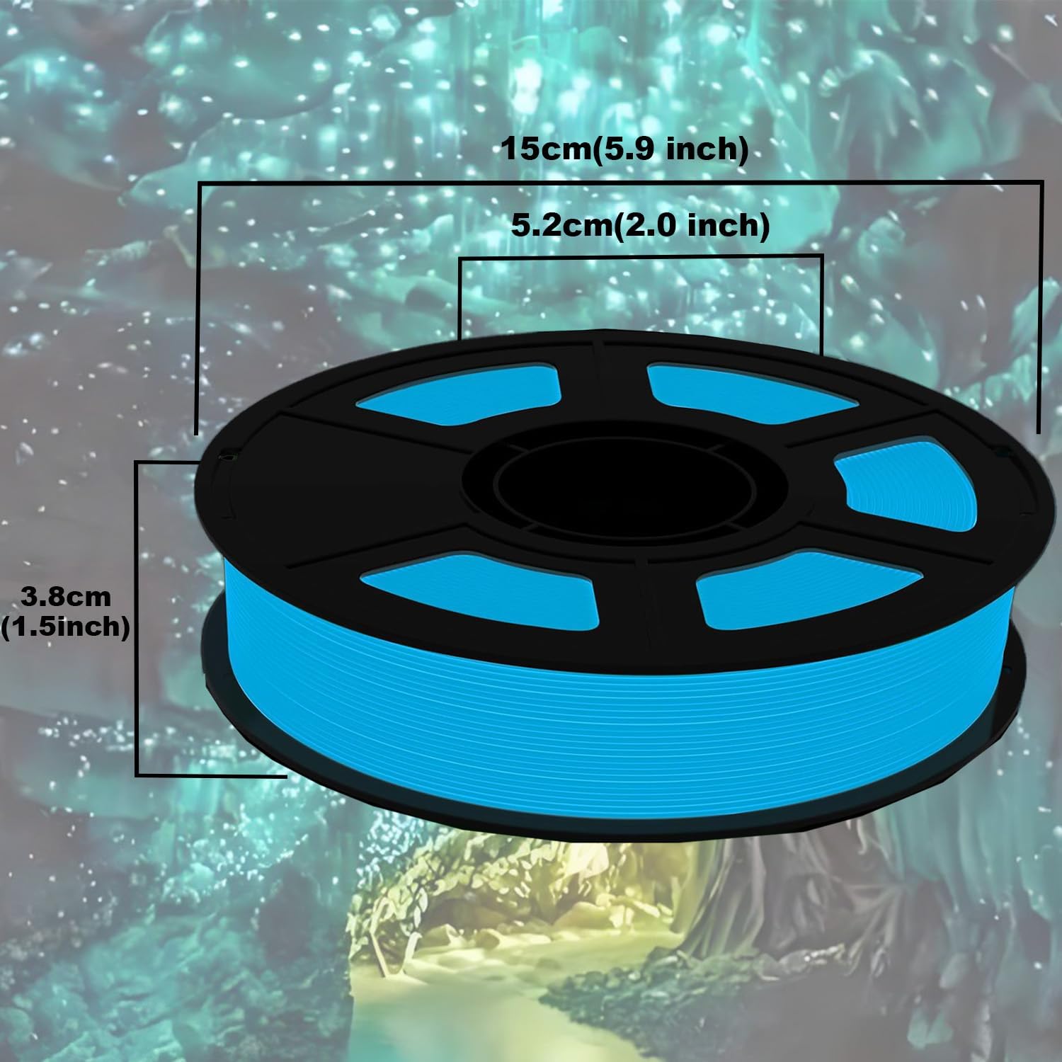 Glow in The Dark PLA 3D-printe - 3D Printing Fdm recensie en prijs