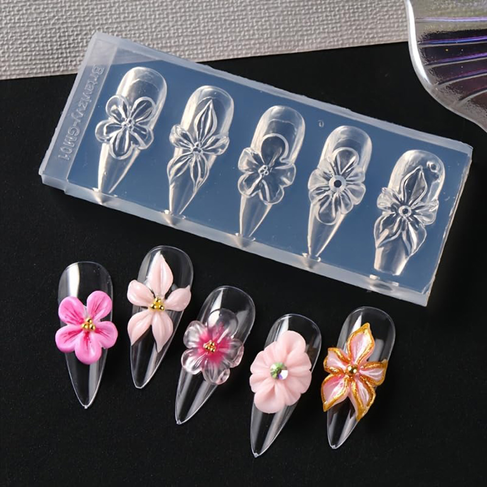 Bloemen 3D Nail Art siliconen  - 3D Printing Epoxy Resin recensie en prijs
