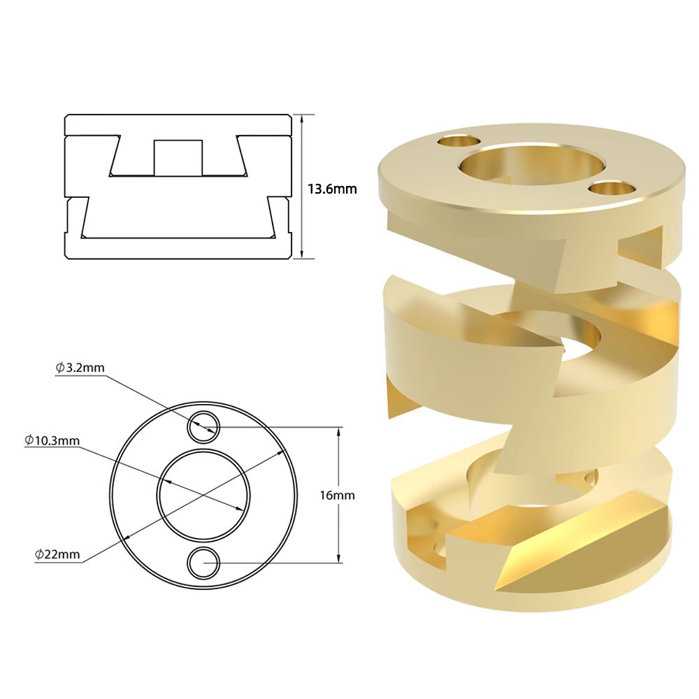 3D Printer Accessoires T8 Z-as - Z Axis Stabilizer 3D recensie en prijs