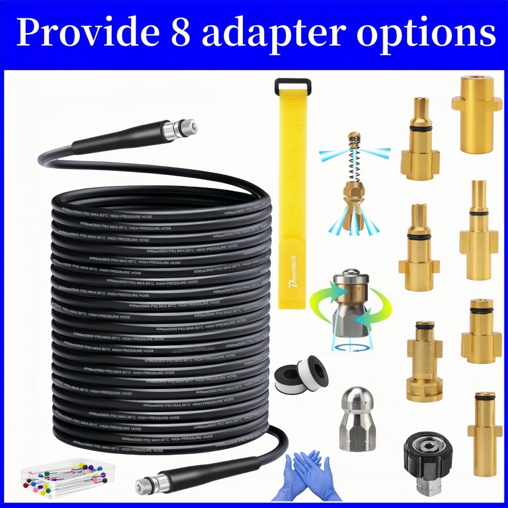 0.5 ~ 50M Rioolreinigingsslang - Nozzle Cleaning Kit recensie en prijs