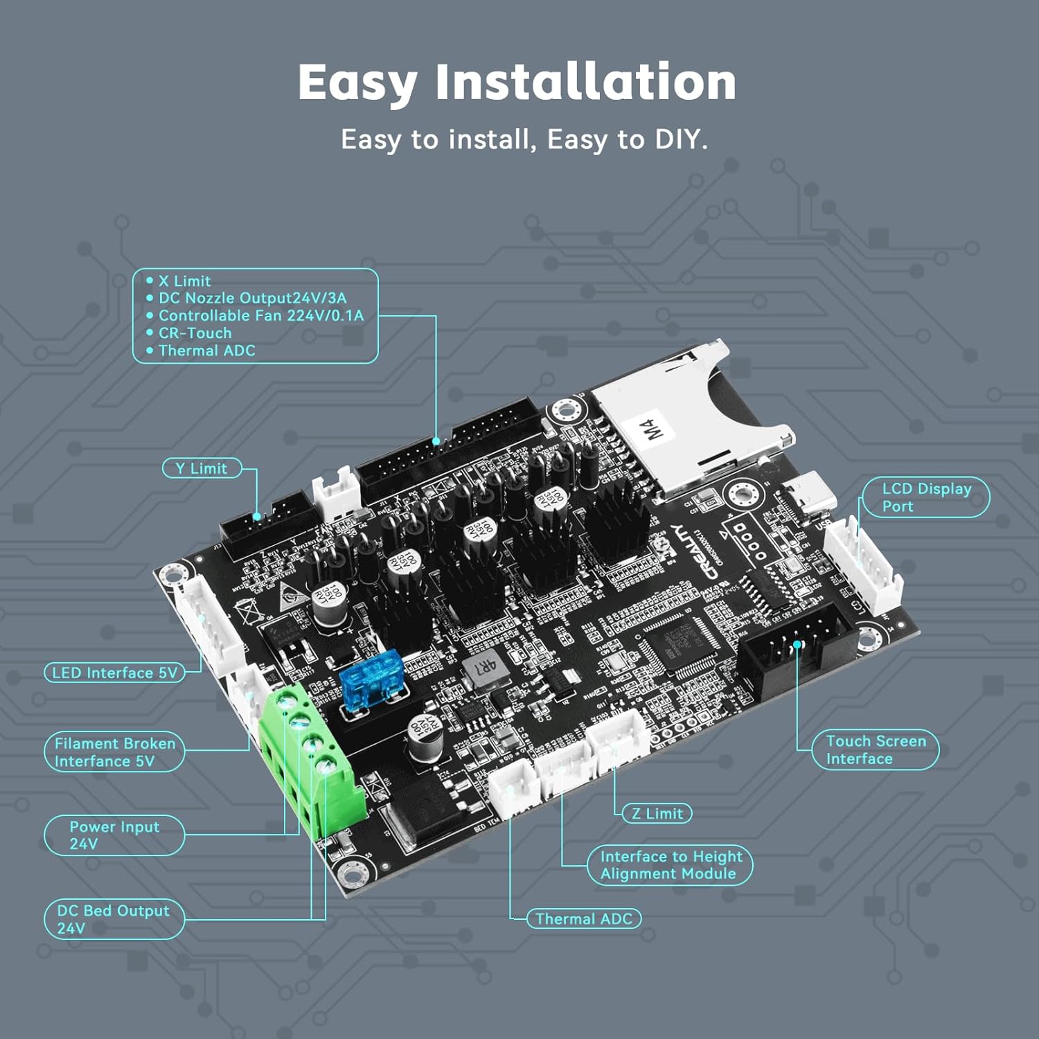 Creality Ender 3 V3 Se Stille  - Motherboard 3D Printer recensie en prijs
