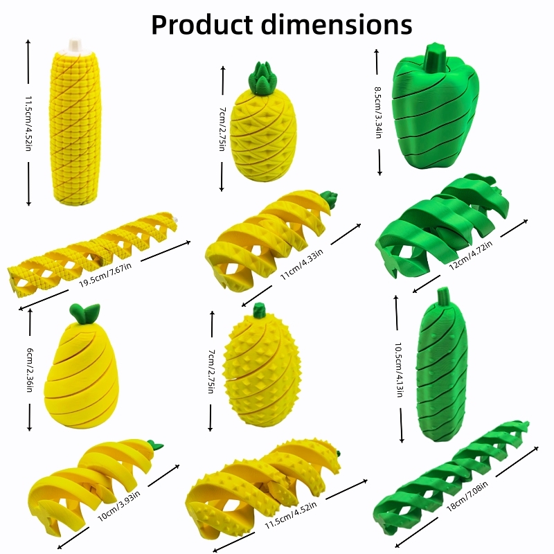 3D-geprinte fruit- en groente- - 3D Printing Gif recensie en prijs