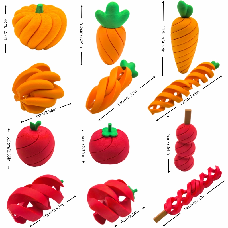 3D-geprinte fruit- en groente- - 3D Printing Gif recensie en prijs