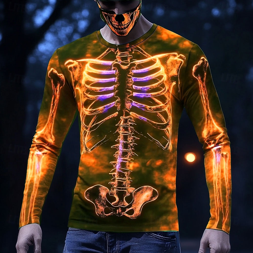 Heren T-shirt met lange mouwen - 3D Printing X Ray recensie en prijs