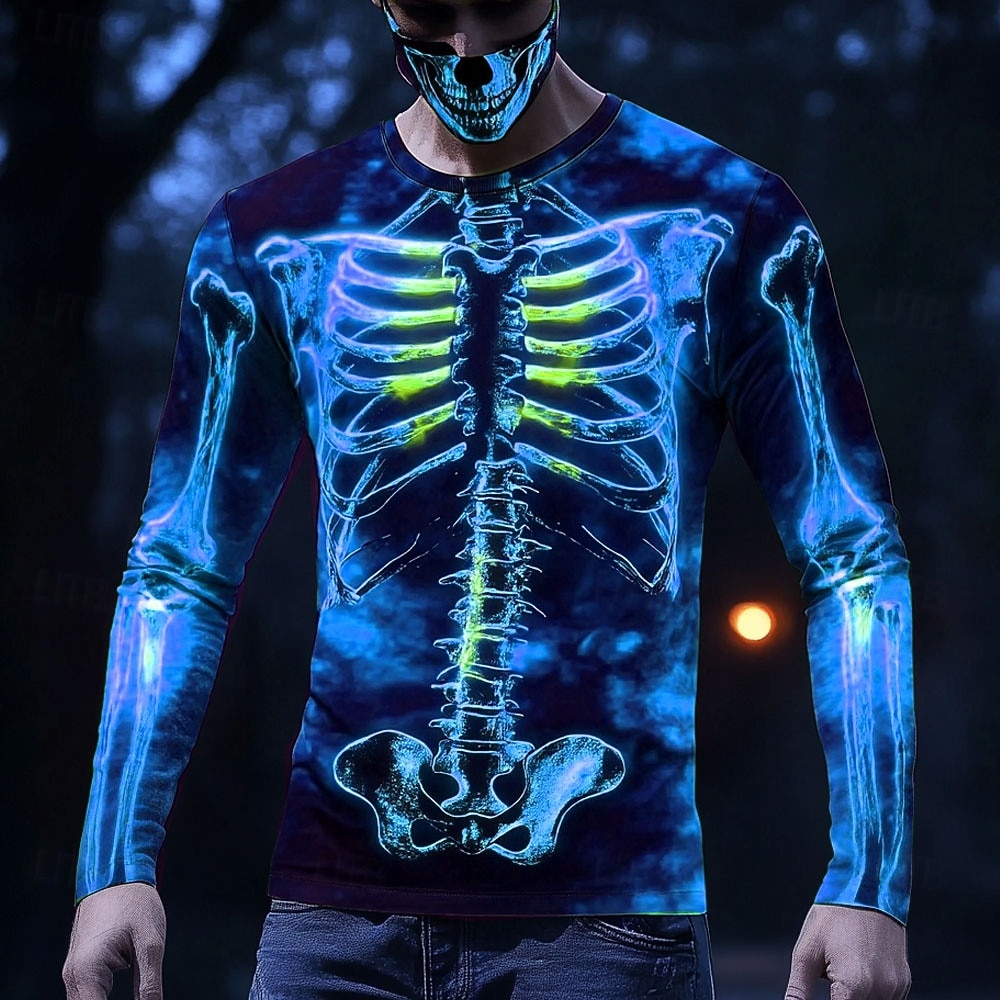Heren T-shirt met lange mouwen - 3D Printing X Ray recensie en prijs