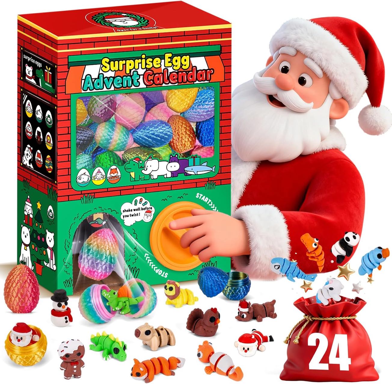 24 stuks 3D geprinte verrassin - 3D Printing Model Free recensie en prijs